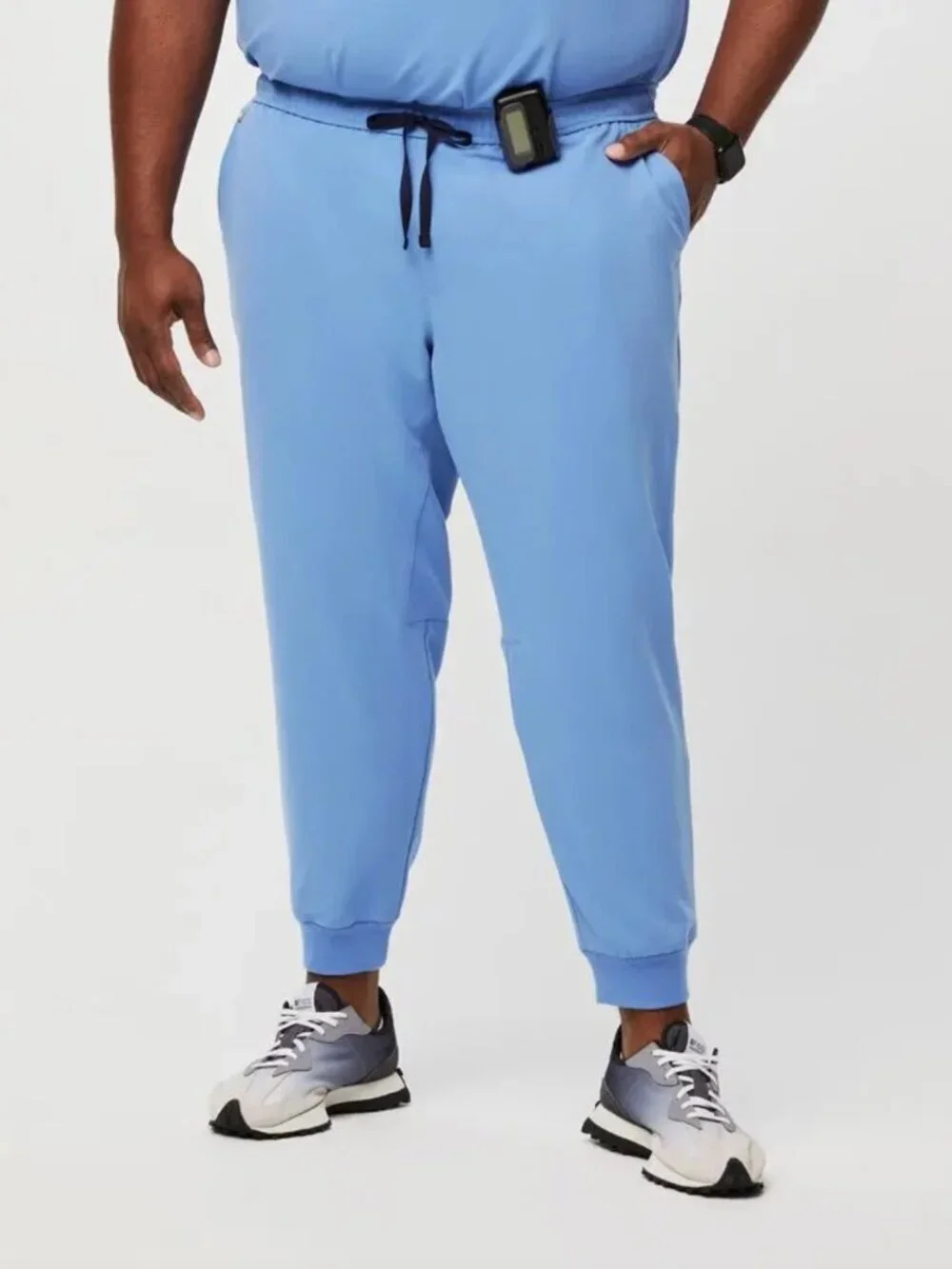 FIGS Men's Tansen Jogger Scrub Pants Drawstring Ceil Blue (PO#: 5655), size XXL